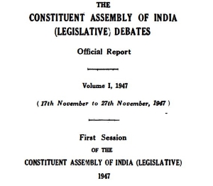 Constituent Asembly Debates (Legislative)